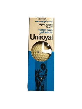 Vintage Uniroyal Golf Balls W/Sleeve The Action Line New Surlyn Cover NOS